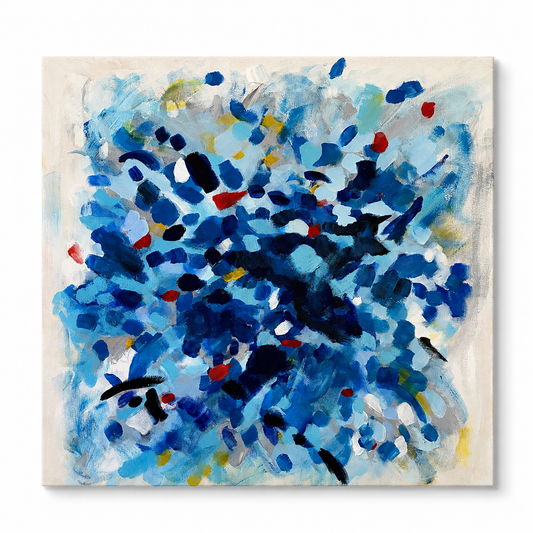 Blue Abstract Print